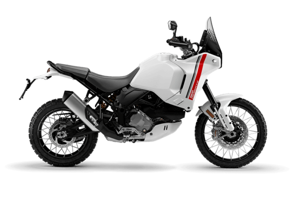White Ducati Desert-X new models for rent