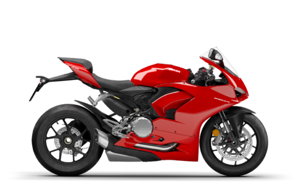 Red sports motorcycle Ducati Panigale V2 -motorbike rental in Croatia